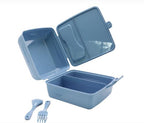 Blue lunch box container