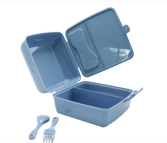 Blue lunch box container