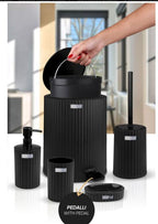 Coliseum 5-Piece Bathroom Set / Black
