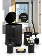 Coliseum 5-Piece Bathroom Set / Black
