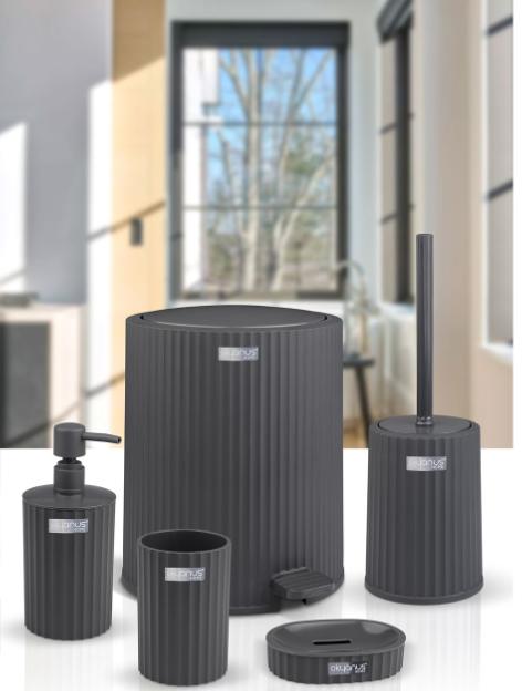 Coliseum 5-Piece Bathroom Set / Anthracite