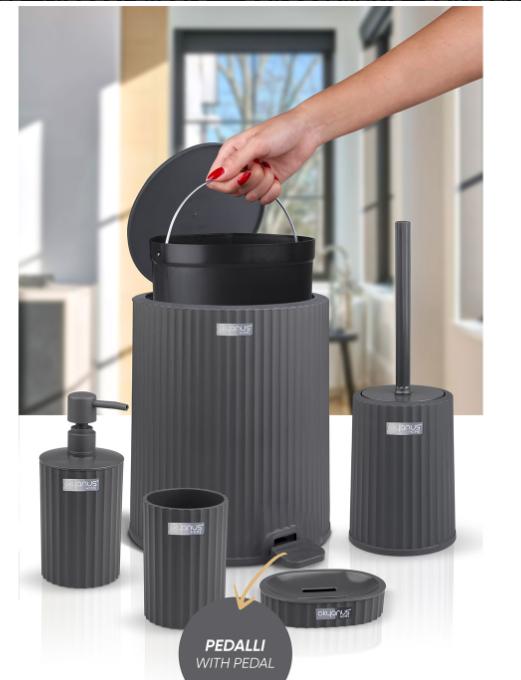 Coliseum 5-Piece Bathroom Set / Anthracite