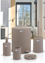 Coliseum 5-Piece Bathroom Set / Brown