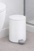 Cigo 3 LT Bathroom Kitchen Office Stainless Steel Trash Can - Matte White