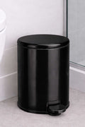 Cigo 3 LT Bathroom Kitchen Office Stainless Steel Trash Can - Black