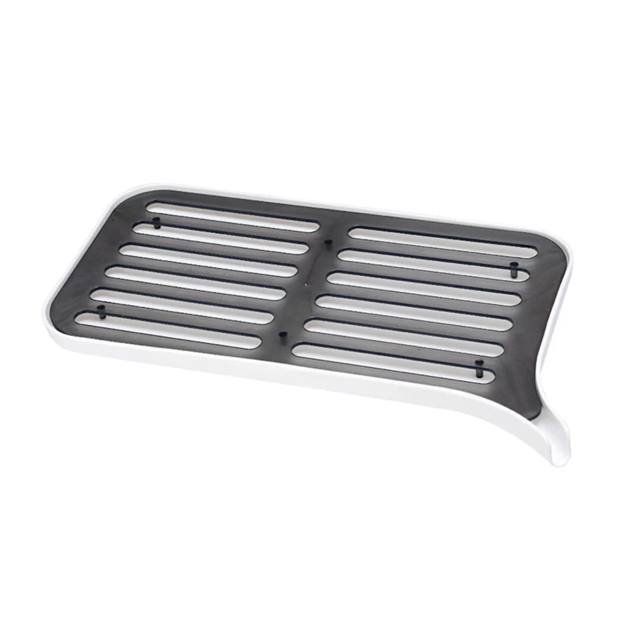 Washbasin Edge Dish Drying Rack With Water Drain