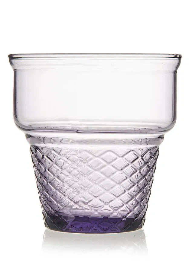 Pasabahce Mini Cornet Ice Cream Cup - 245ml Color:Purple