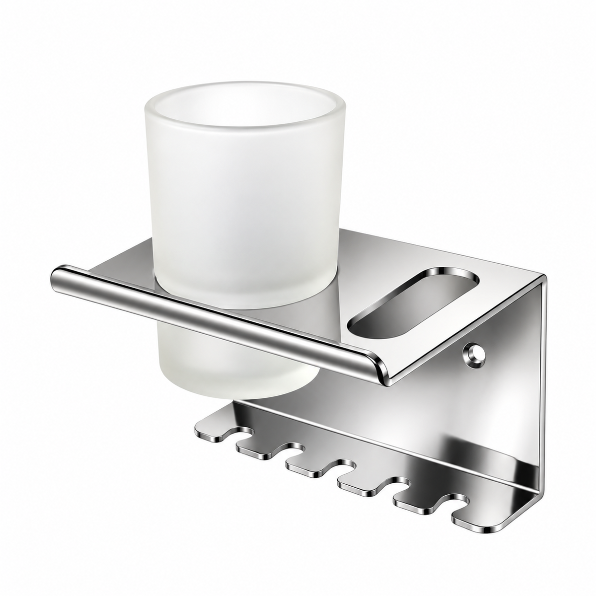Toothbrush & Toothpaste Holder with Tumbler Stainless 304