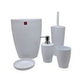 primanova 5 pieces bathroom set color gray
