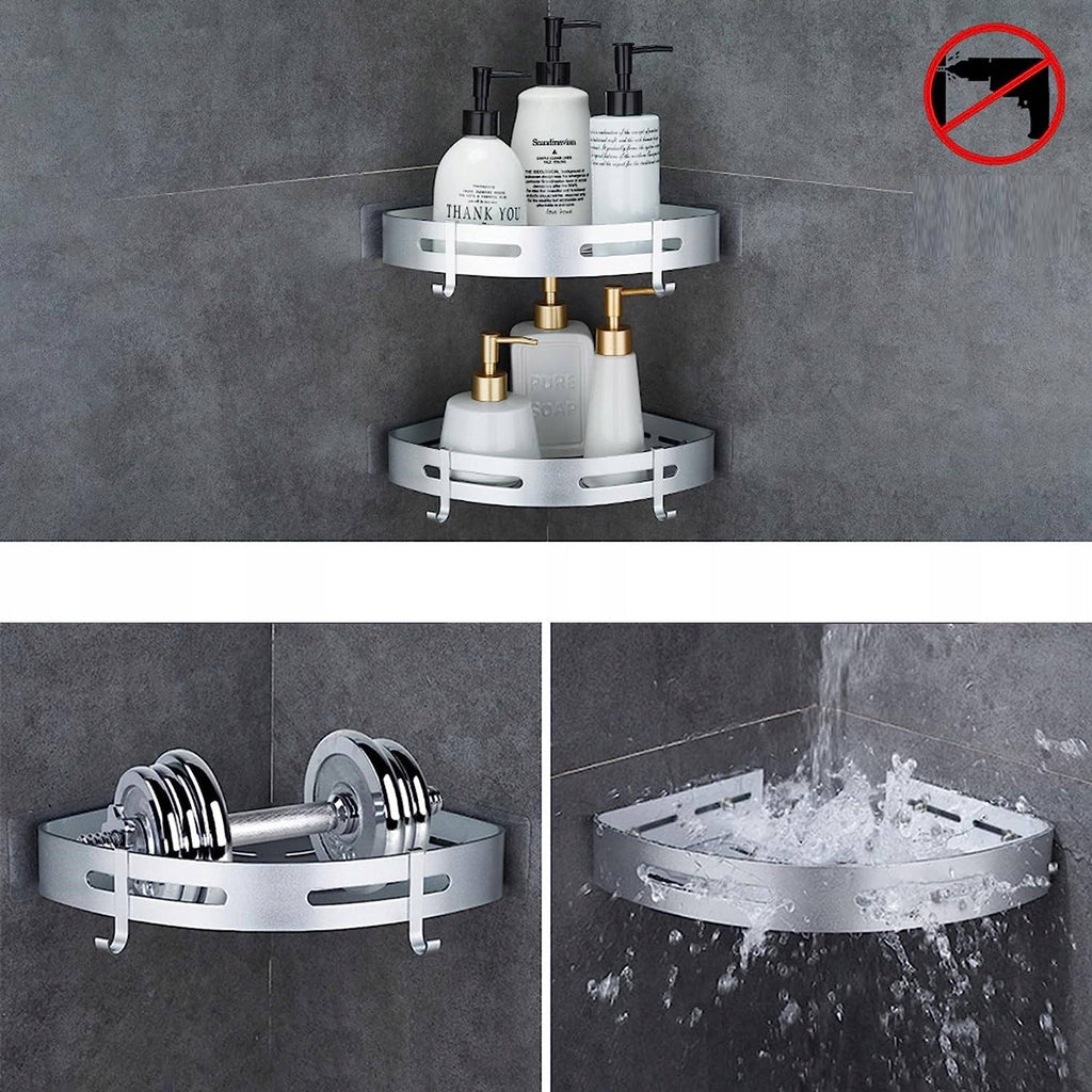 Stainless corner, 1 shelves