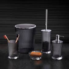 Primanova Nely Bathroom Set Transparent black