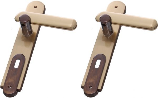 Room Door Handle Set Bronze