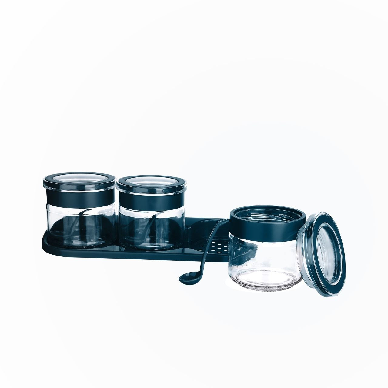 KC-318 / 300 ml - 10,1 oz x 3 Jarkin Spice Jar Set