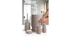 Nida 5-Piece Bathroom Set / Brown