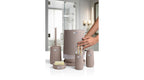 Nida 5-Piece Bathroom Set / Brown