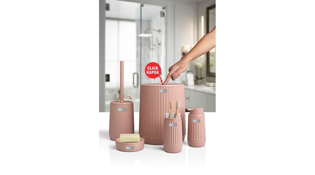 Nida 5-Piece Bathroom Set / Rose