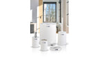 Coliseum 5-Piece Bathroom Set / Chrome - white