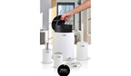 Coliseum 5-Piece Bathroom Set / Chrome - white