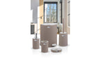 Coliseum 5-Piece Bathroom Set / Chrome - Brown