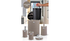 Coliseum 5-Piece Bathroom Set / Chrome - Brown