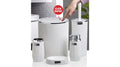 Bella Bathroom Set (5 Pcs) Chrome - White
