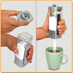 Dispenser for sugar, salt and spices determines the quantity