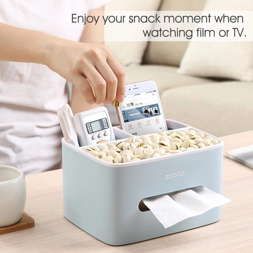 ECOCO Multi-functional  Box  Case Cosmetic Organizer Paper Tissue Box