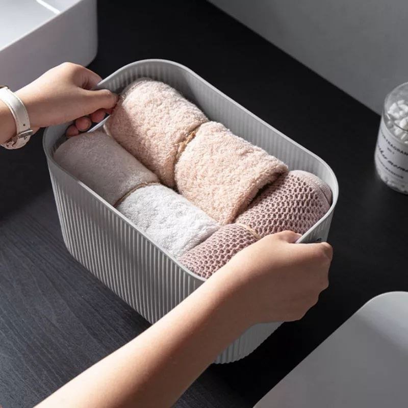 Box store clothes with cover