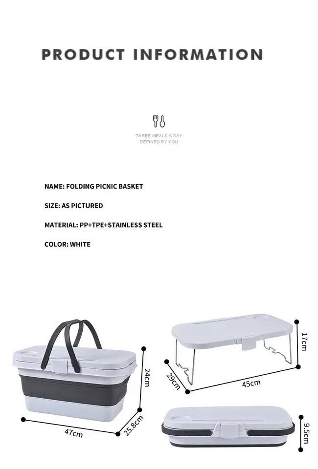 Travel baskets And table