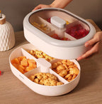Ecoco snack plate divided into 2 layers