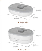 Ecoco snack plate divided into 2 layers