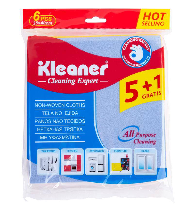 Cleaner Premium Multi-Purpose 6-Piece Towel Set (40 * 38 cm), Multi-Colour - GSG008