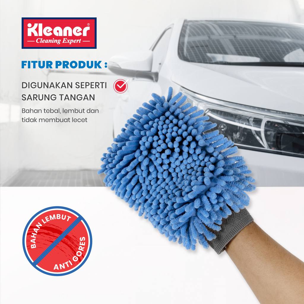 Cleaner Polishing Tool 24 cm Blue Microfiber - GSW005
