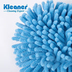Cleaner polishing sponge, 20 cm, blue microfiber - GSW006