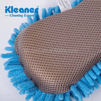 Cleaner polishing sponge, 20 cm, blue microfiber - GSW006