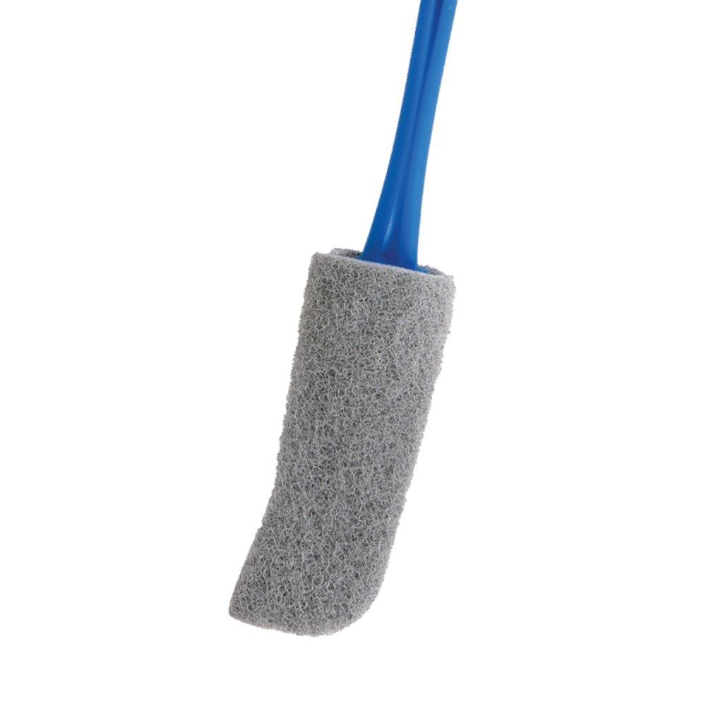 Cleaner dish brush with blue plastic handle - KD201