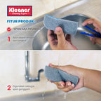 Cleaner dish brush with blue plastic handle - KD201