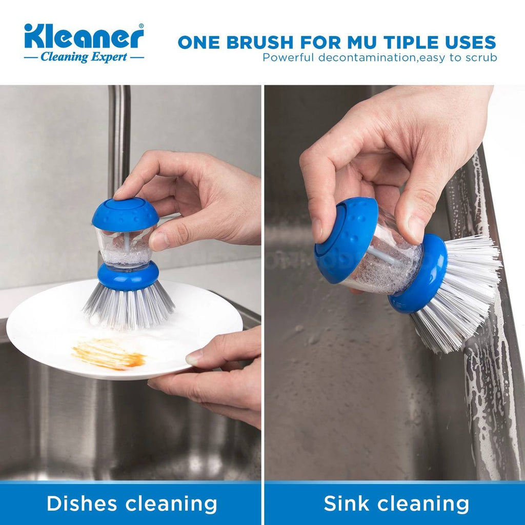 Cleaner Blue Plastic Dish Brush - KD2104