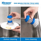Cleaner Blue Plastic Dish Brush - KD2104