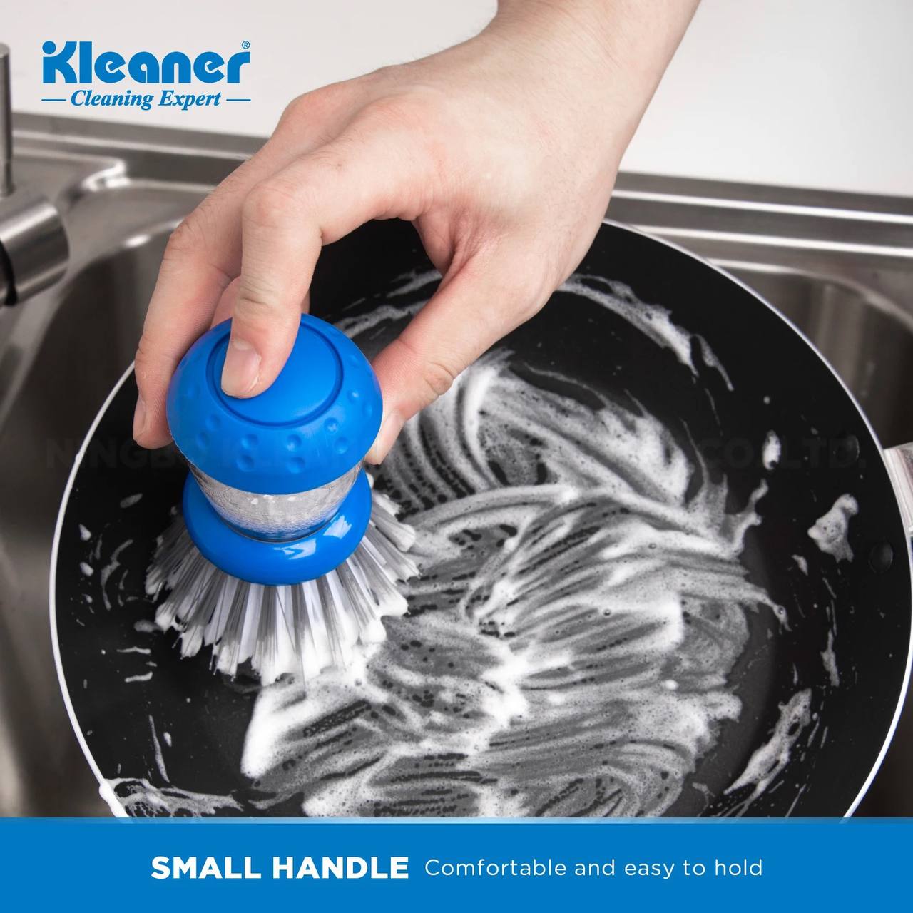 Cleaner Blue Plastic Dish Brush - KD2104