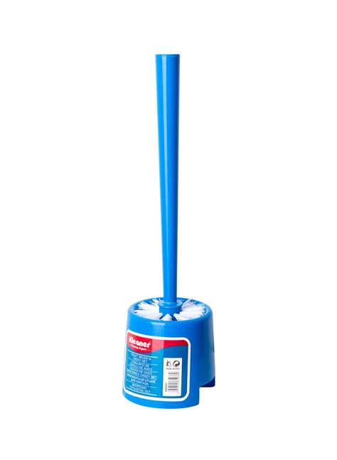 Toilet cleaning brush, 37 cm, blue plastic - GSD001