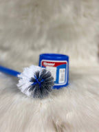 Toilet cleaning brush, 37 cm, blue plastic - GSD001