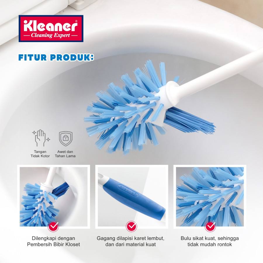 Toilet cleaning brush, 39 cm, plastic - k19014