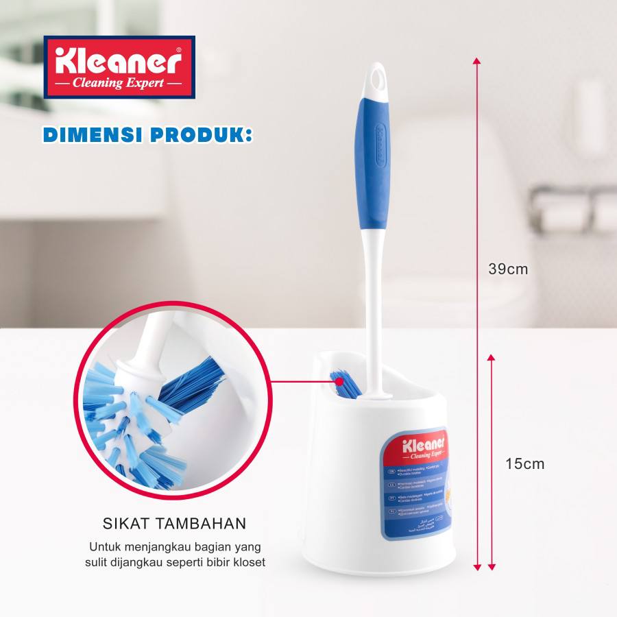 Toilet cleaning brush, 39 cm, plastic - k19014