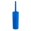 Toilet cleaning brush with holder (60*28 cm), blue plastic - GSD003