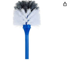 Toilet cleaning brush with holder (60*28 cm), blue plastic - GSD003