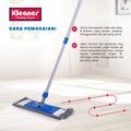Floor space cleaner 40 cm blue microfiber - GSA001