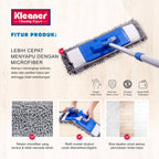 Floor space cleaner 40 cm blue microfiber - GSA001