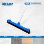 Floor cleaner 42 cm, blue plastic - GSK005