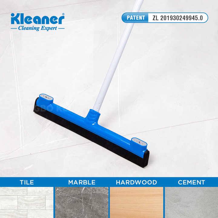 Floor cleaner 42 cm, blue plastic - GSK005